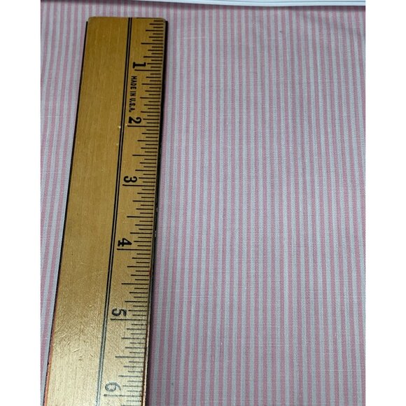 Pink & White Striped Cotton Fabric Fat Quarter 18" x 22" Craft Quilting Sewing M - Picture 3 of 4